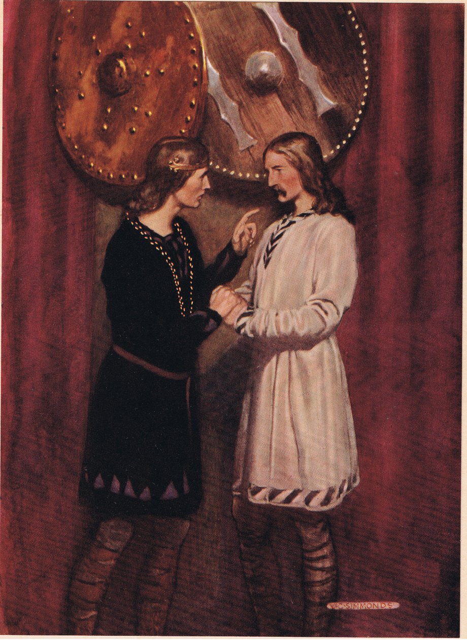 Hamlet spricht mit Horatio, aus 