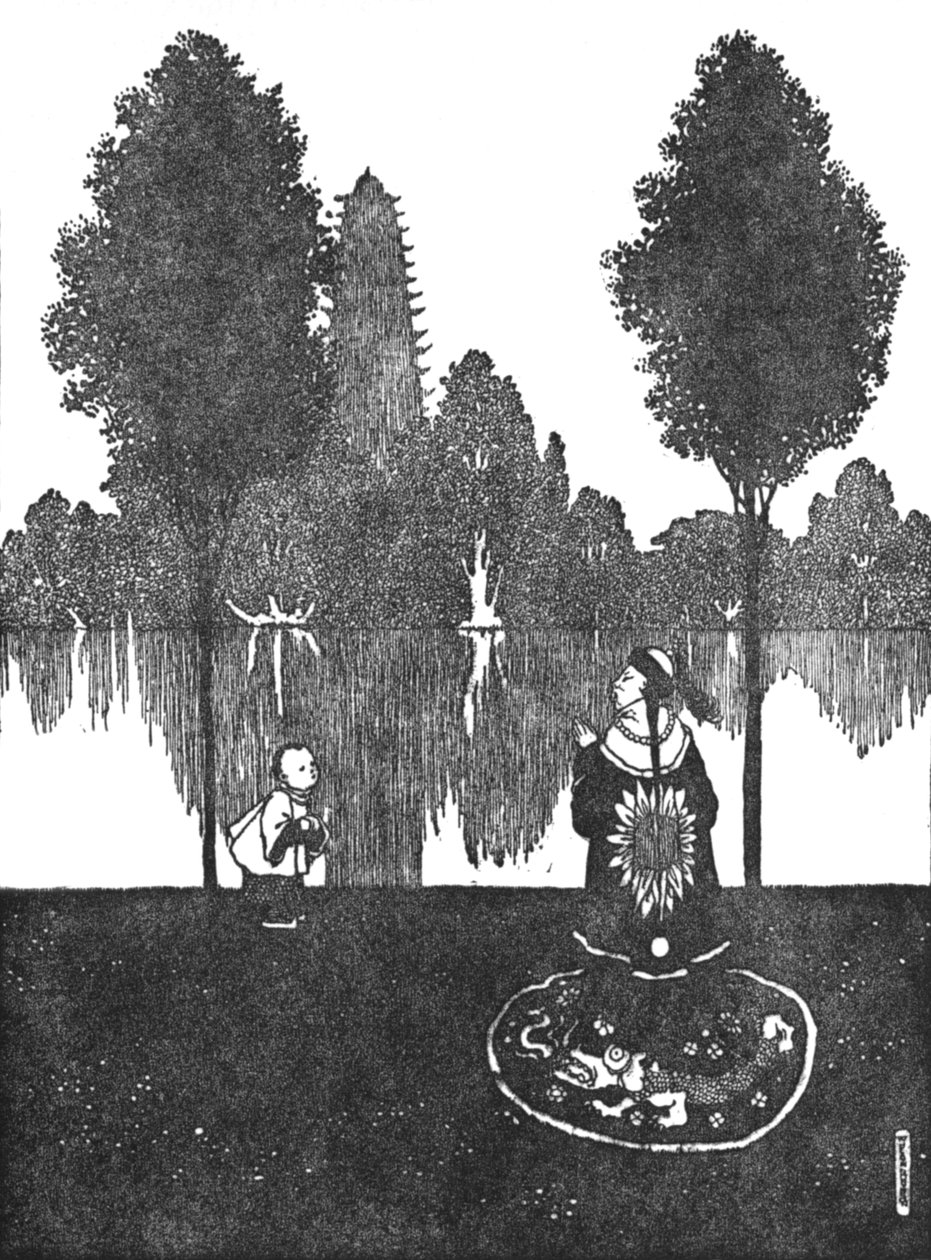 Sie verehrten die Stadt, den Palast und den Garten, um 1930 von William Heath Robinson