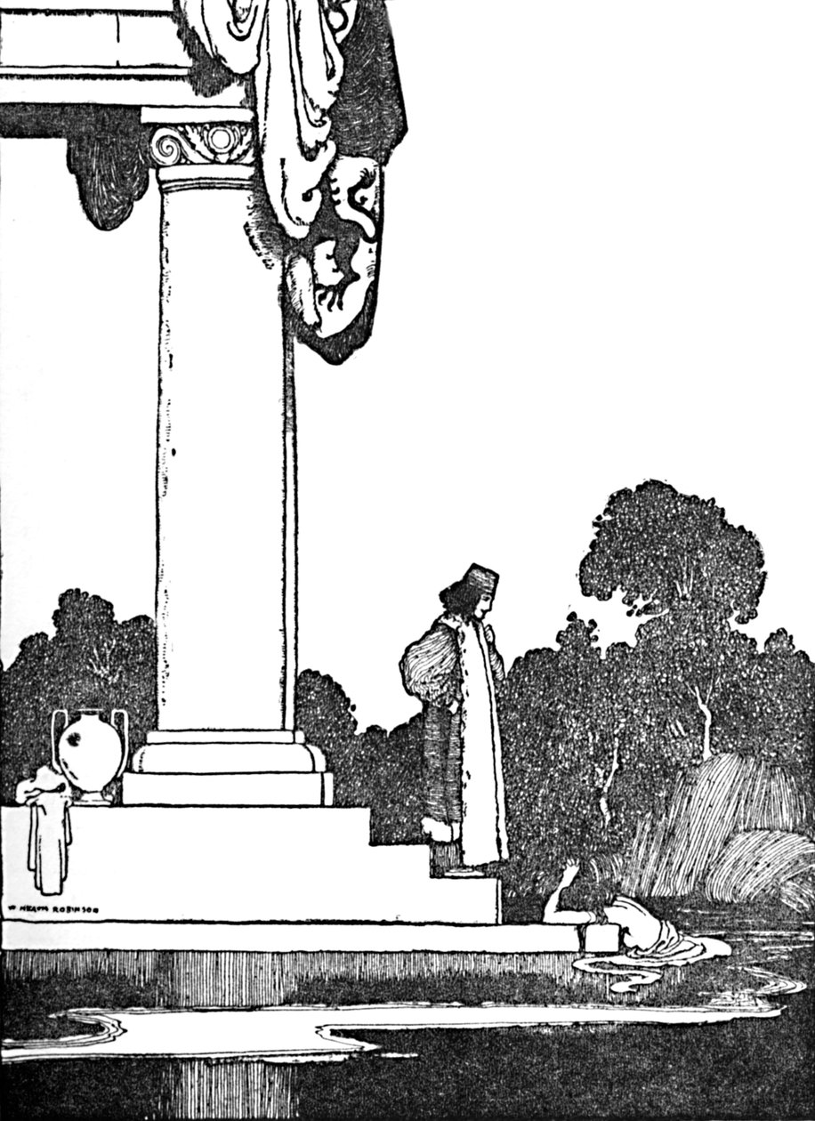 Als die Sonne aufging, erwachte sie, ca. 1930 von William Heath Robinson