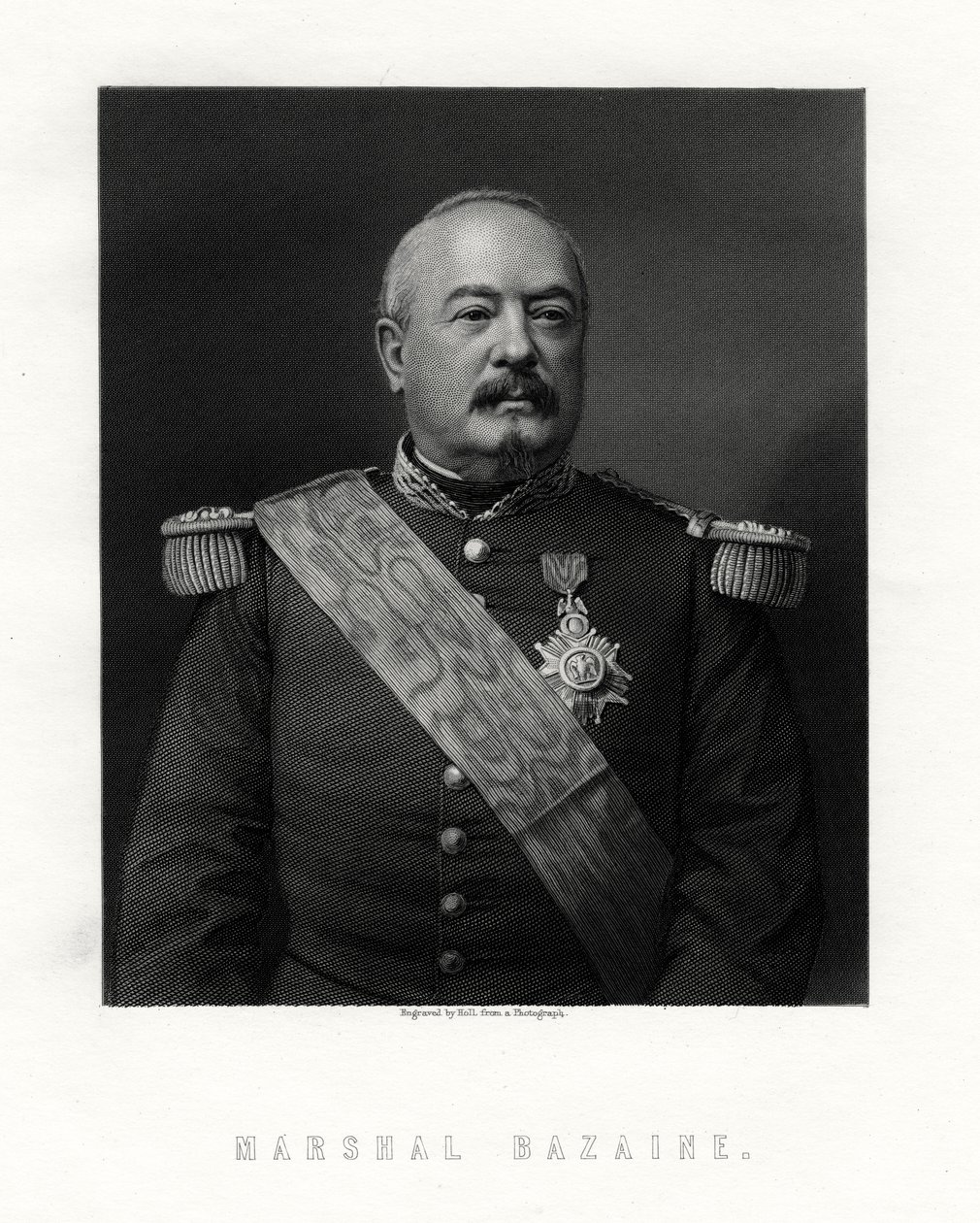 Achille François Bazaine, Marschall von Frankreich, 19. Jahrhundert von W. Holl