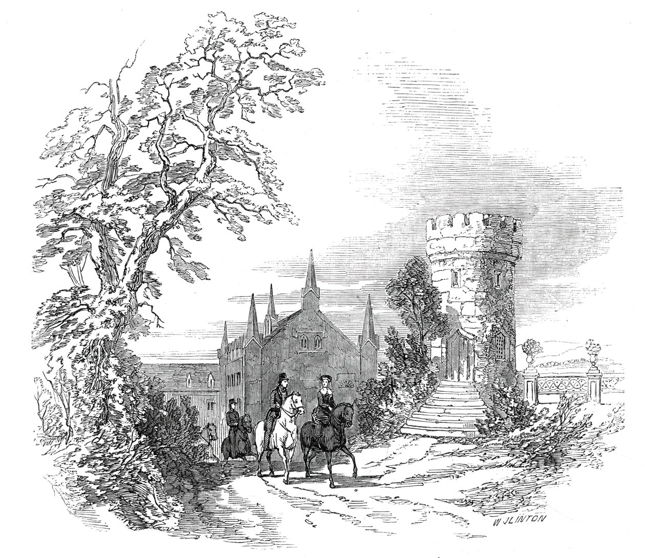 Rosenau - nach der Zeichnung Seiner Königlichen Hoheit Prinz Albert von W. J. Linton
