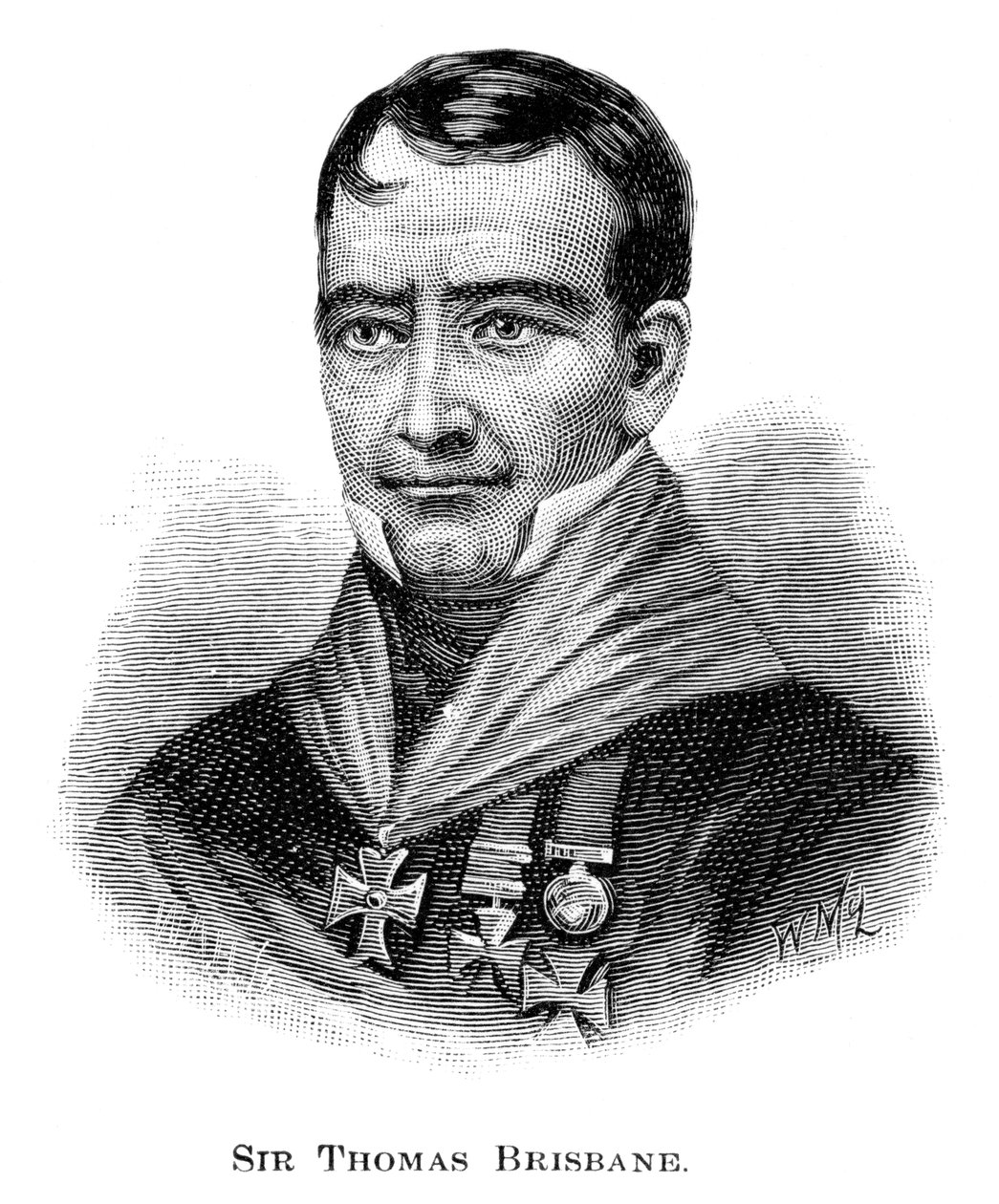 Sir Thomas Brisbane, britischer Soldat, Kolonialgouverneur und Astronom, 1886 von W. Macleod