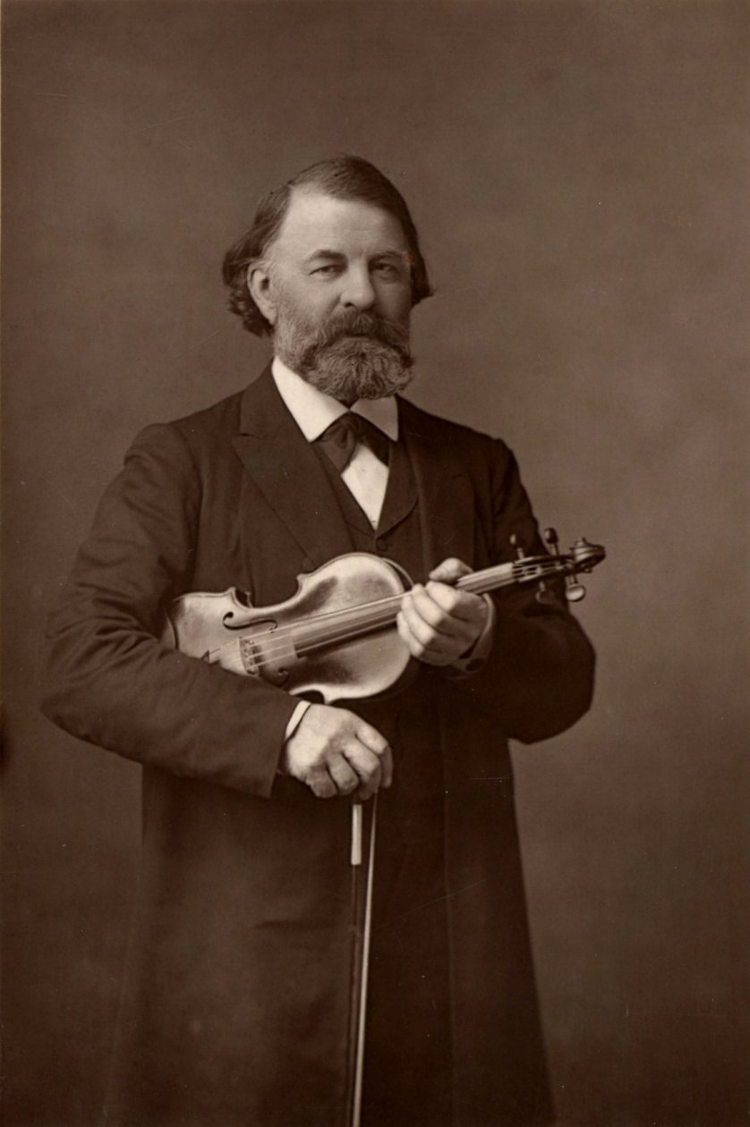 Joseph Joachim (1831-1907), ungarischer Geiger, Komponist und Direktor des Berliner Konservatoriums von W. and D. (after) Downey