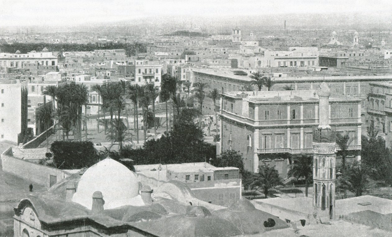Ansicht der Stadt Alexandria, Ägypten, 1895 von W and S Ltd