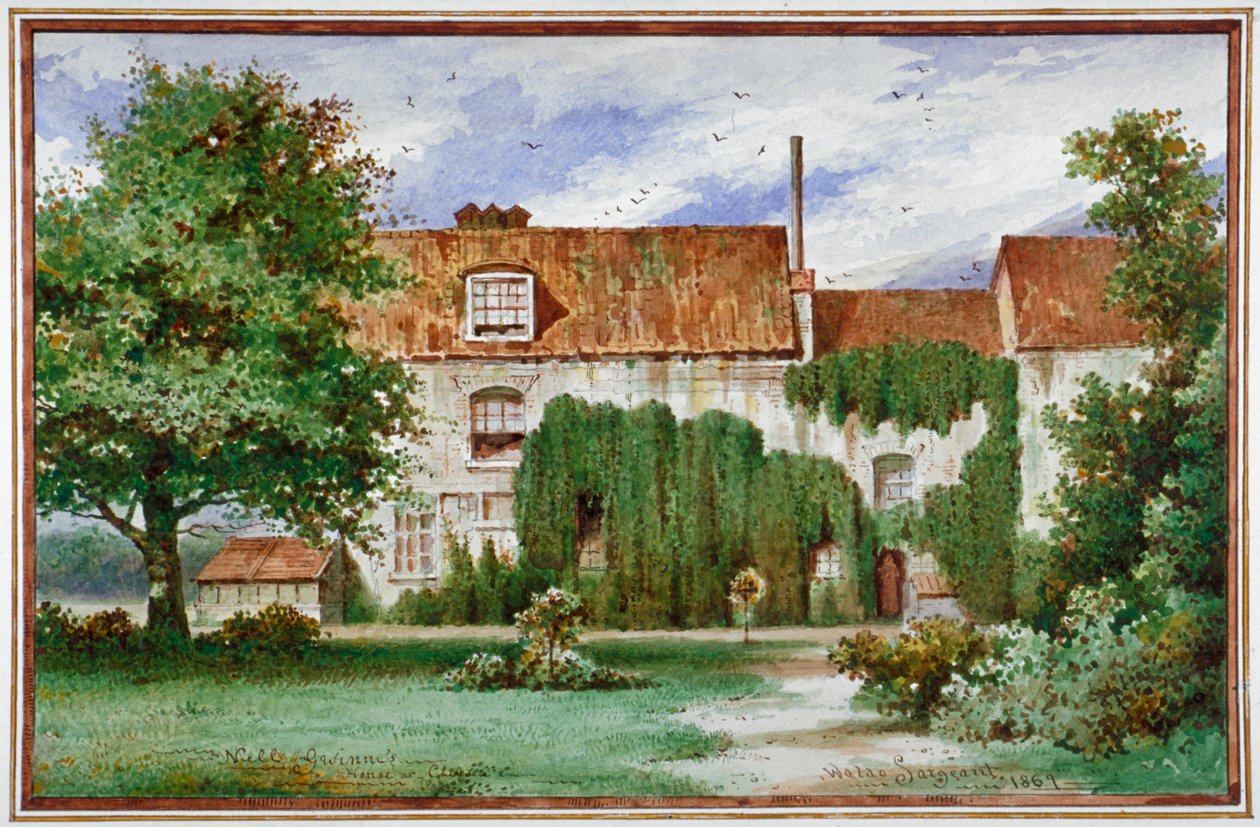 Ansicht des Sandford Manor House, Waterford Road, Chelsea, 1869 von Waldo Sargeant