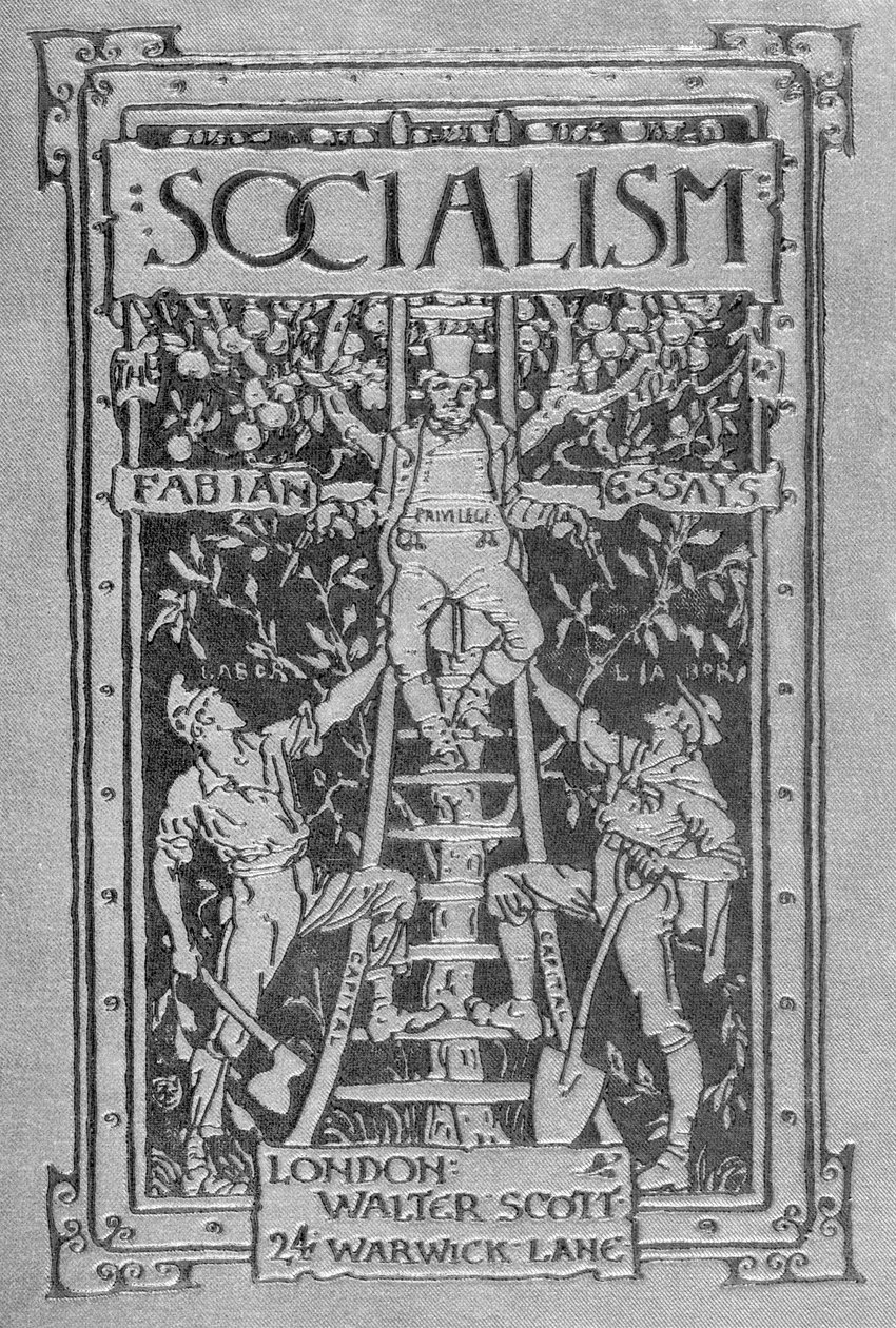 Titelblatt von Sozialismus: Fabian Essays, 1889 von Walter Crane