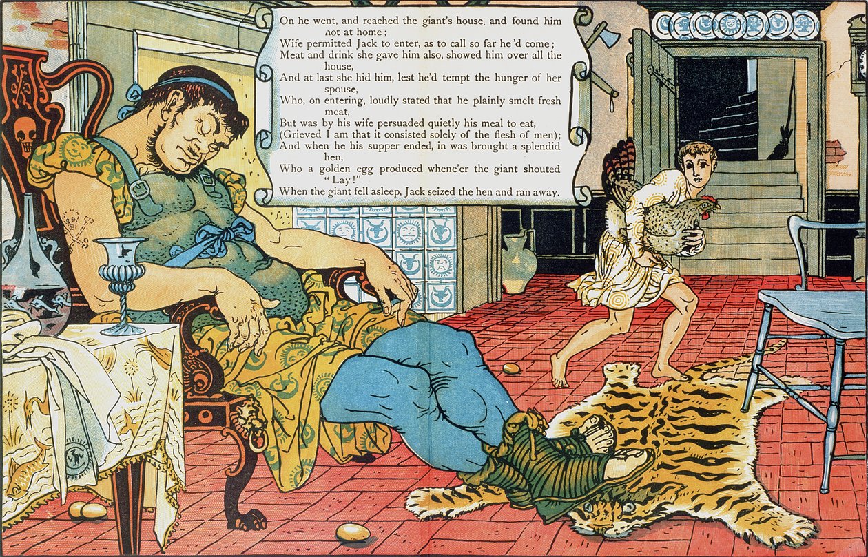 Jack und die Bohnenranke (Illustration) von Walter Crane