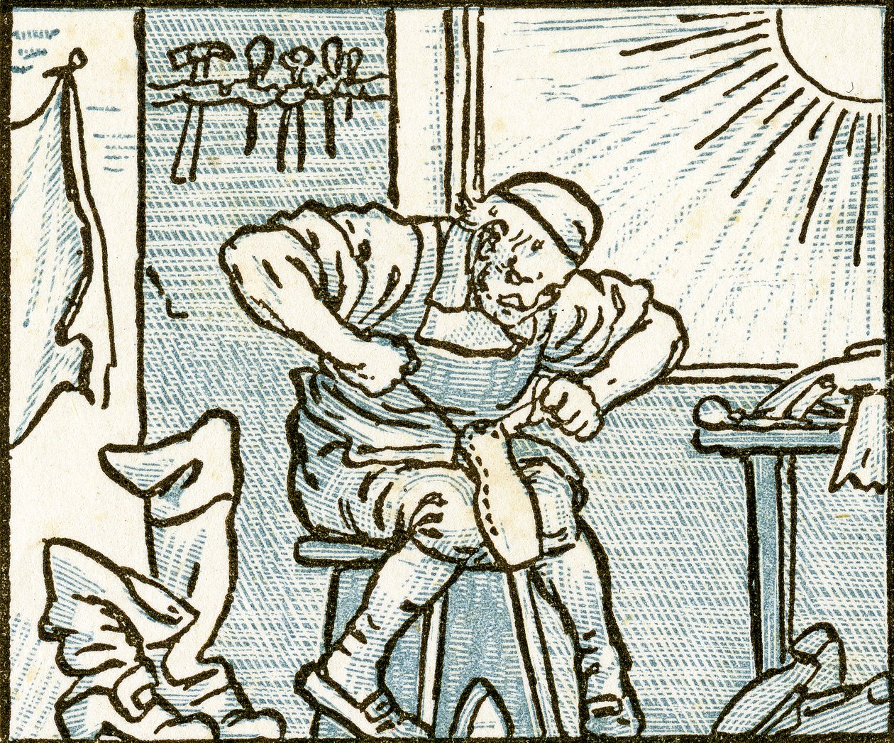 Der Schuster, Liedillustration für 