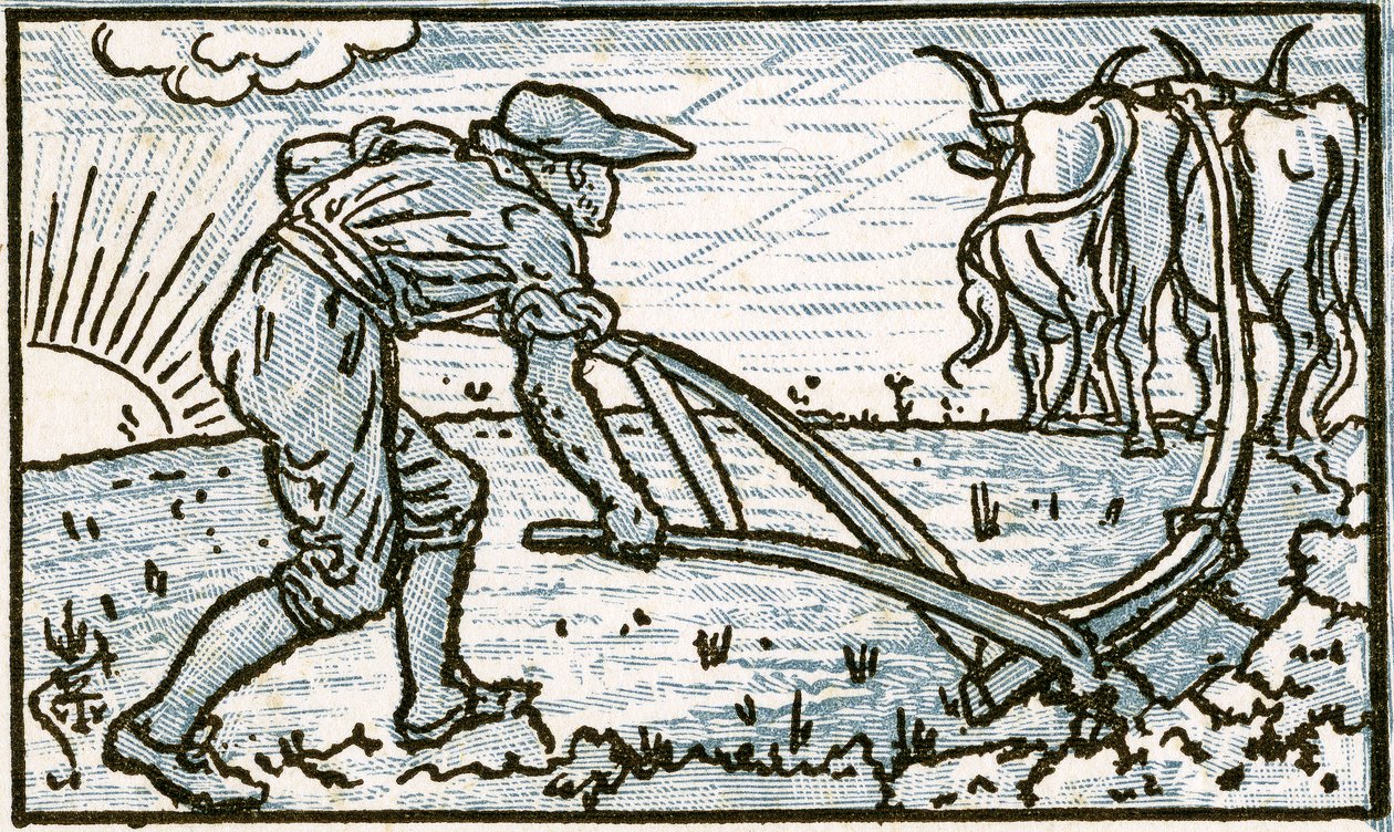 Der Pflüger, Liedillustration für 