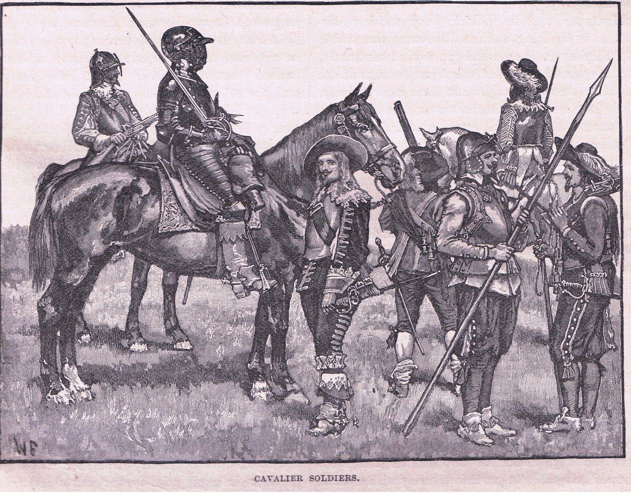 Kavaliersoldaten AD 1645 von Walter Stanley Paget