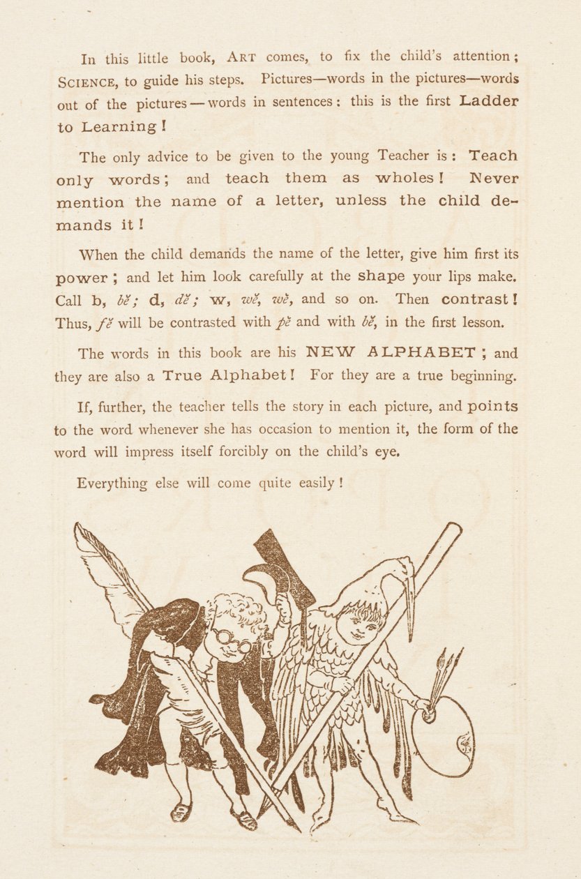 Ratschläge zum Lehren des Alphabets. Das goldene Primer. von Walter Crane