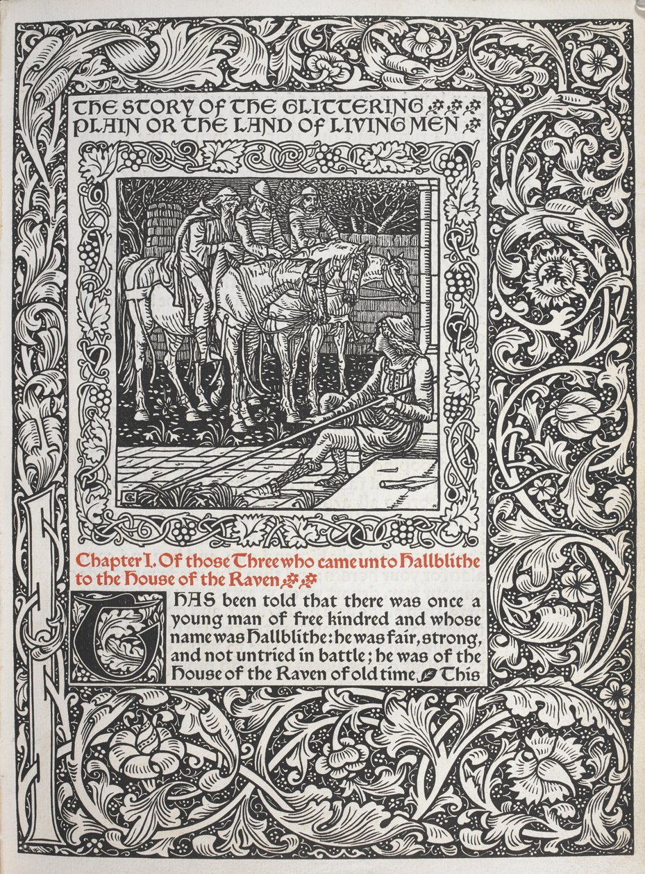 Kapitel I. Von den dreien, die zu Hallblithe zum Haus des Raben kamen von Walter Crane