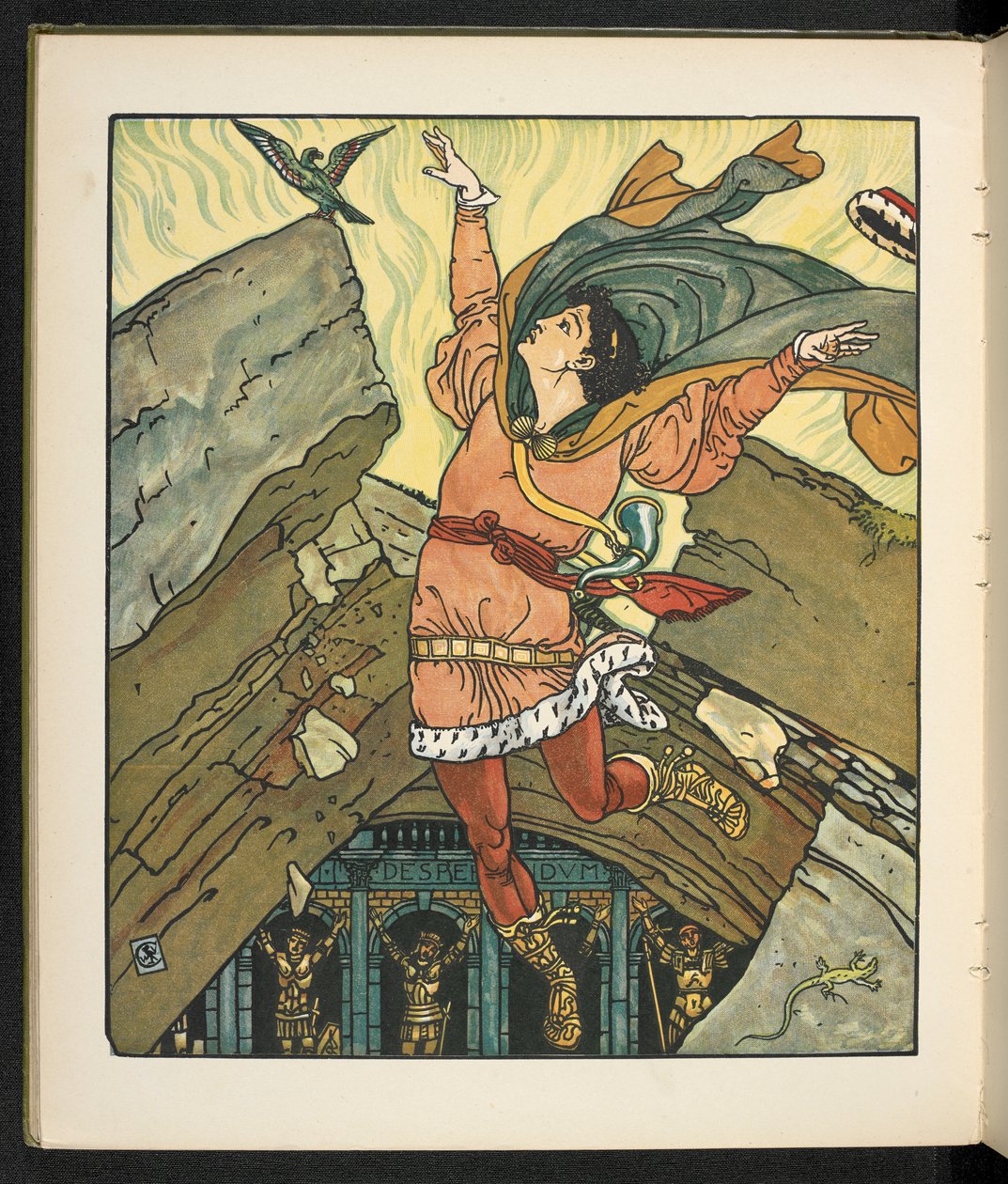 Illustration für die Geschichte Prinzessin Belle étoile von Walter Crane