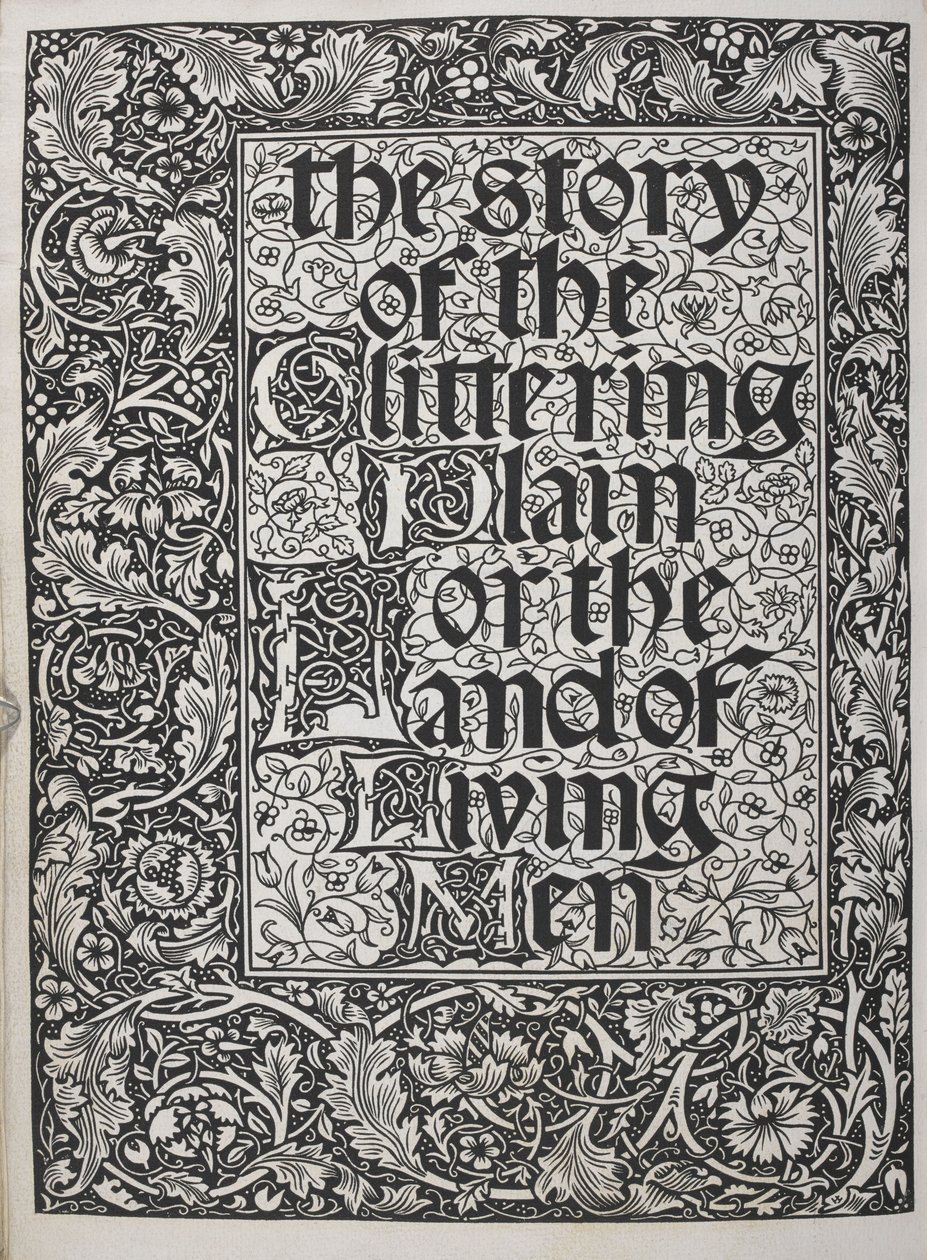 Titelseite dekoriert mit Blumenmuster von Walter Crane