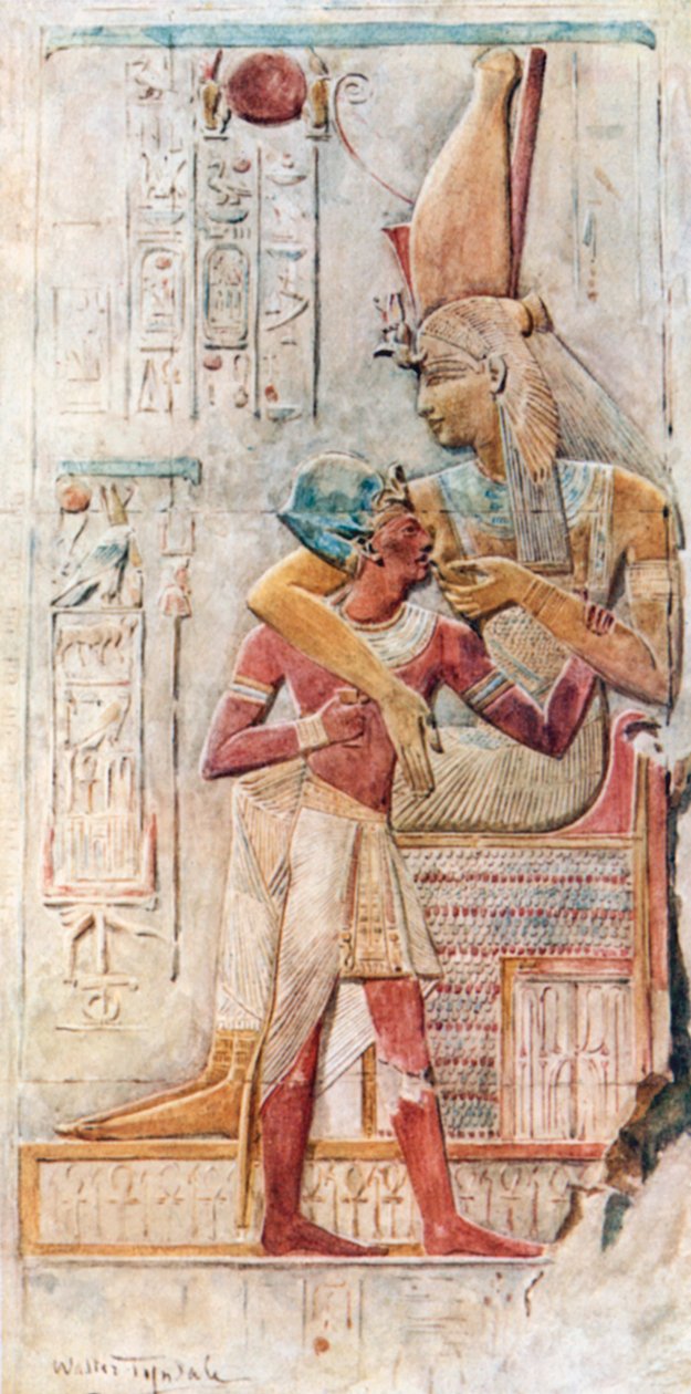 Isis stillt Seti I, Abydos von Walter Frederick Roofe Tyndale
