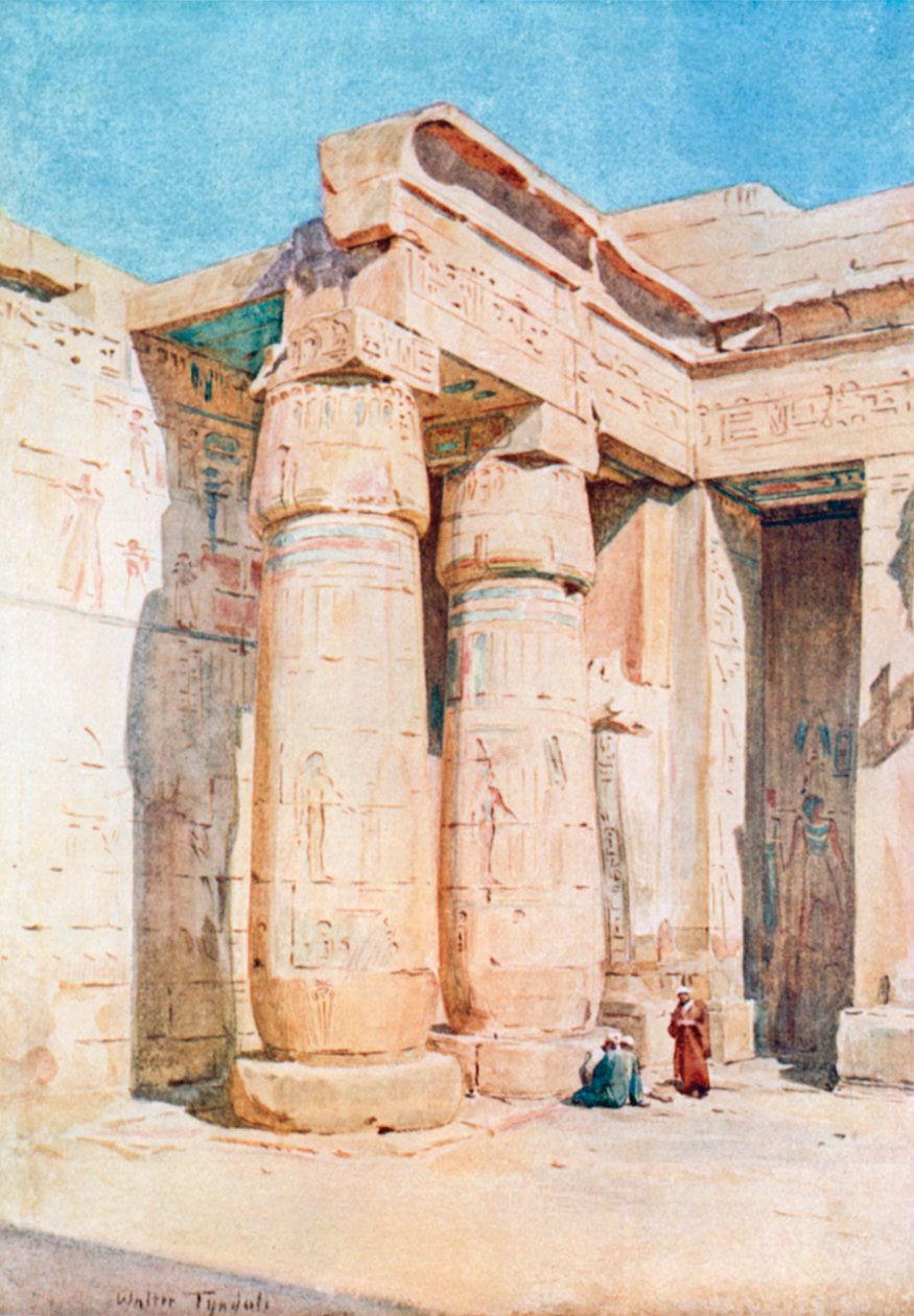 Der zweite Hof in Medinet Habu von Walter Frederick Roofe Tyndale