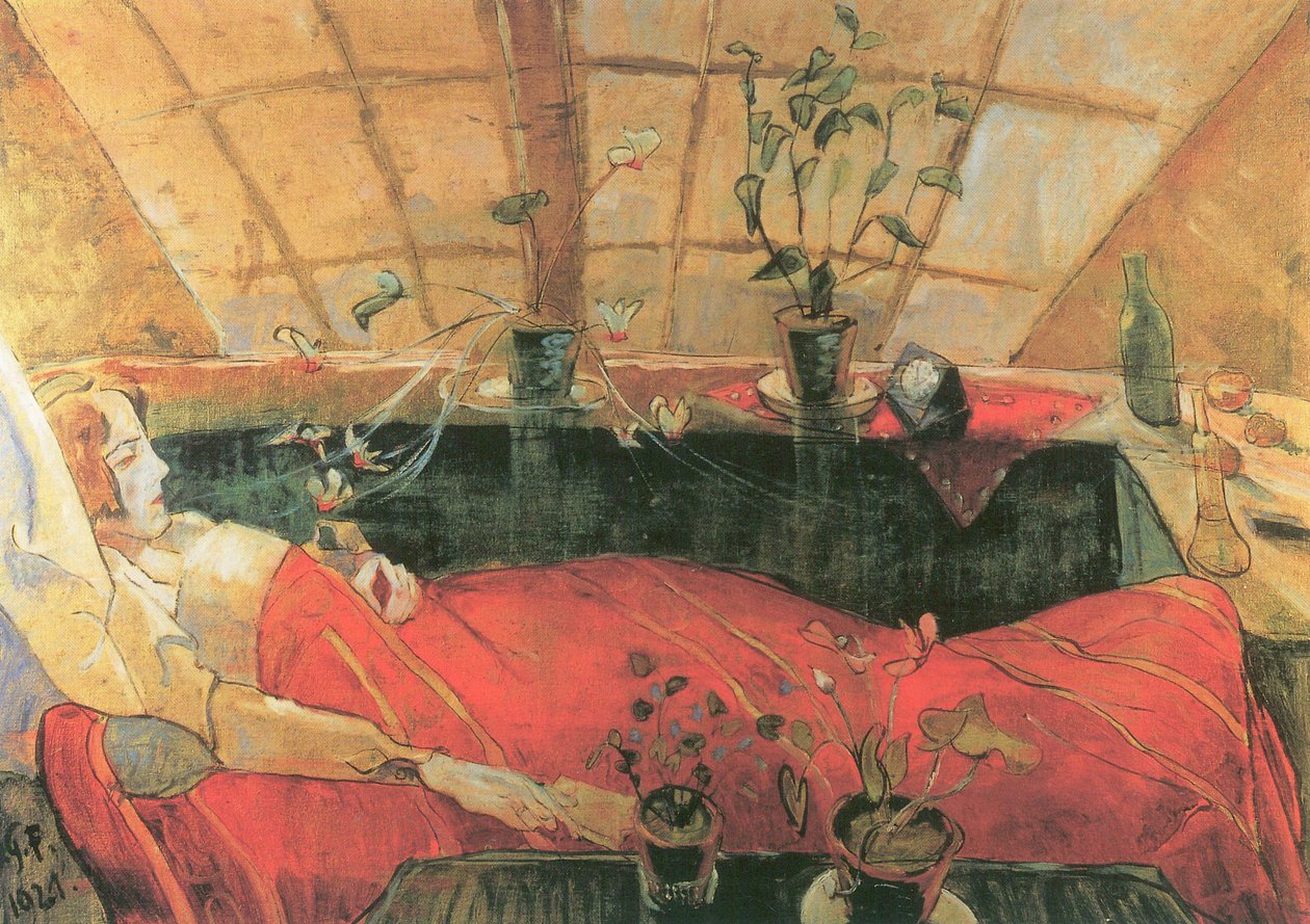 Die Genesende (Sonia Gramatté) von Walter Gramatte
