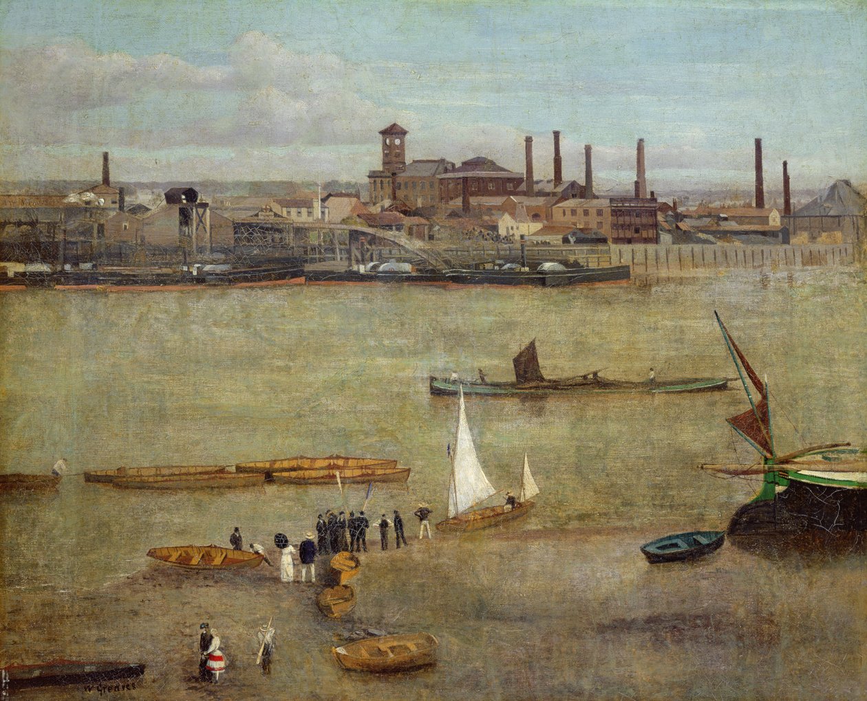 Die Plumbago-Fabrik, Battersea von Walter Greaves