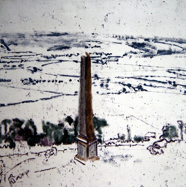 Der Obelisk von Arques, Eaulne-Tal, Dieppe, ca. 1913-14 von Walter Richard Sickert
