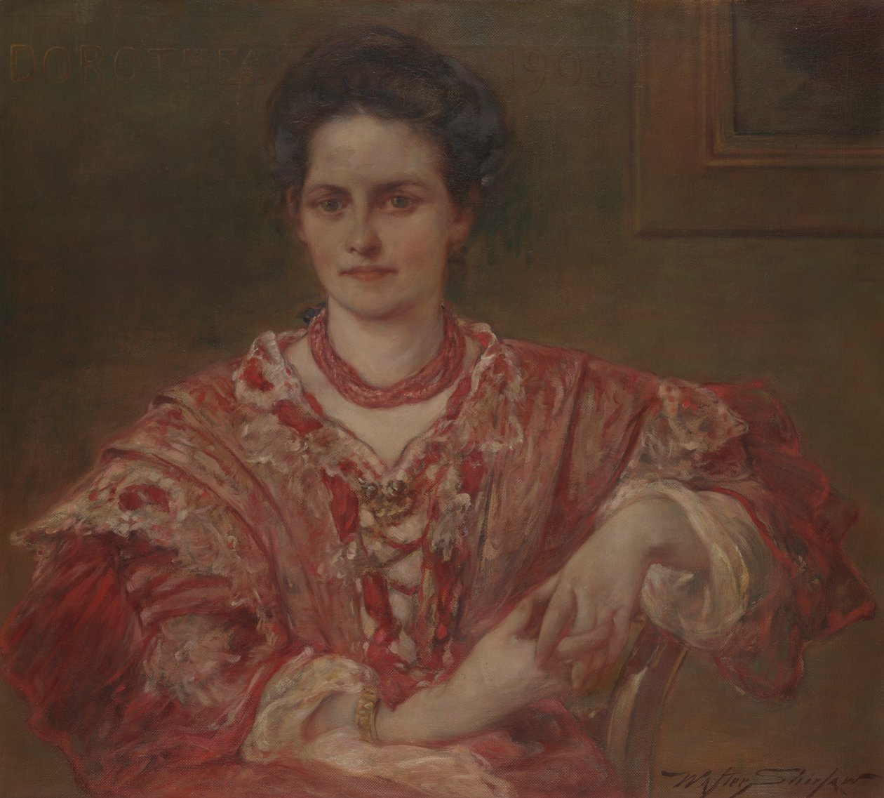 Porträt von Dorothea A. Dreier (1870) von Walter Shirlaw