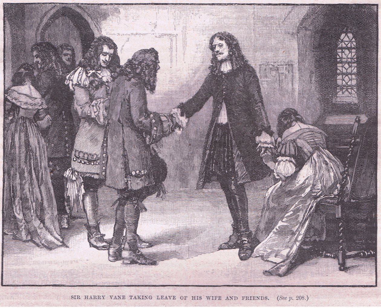Sir Henry Vane verabschiedet sich von seiner Frau und seinen Freunden von Walter Stanley Paget