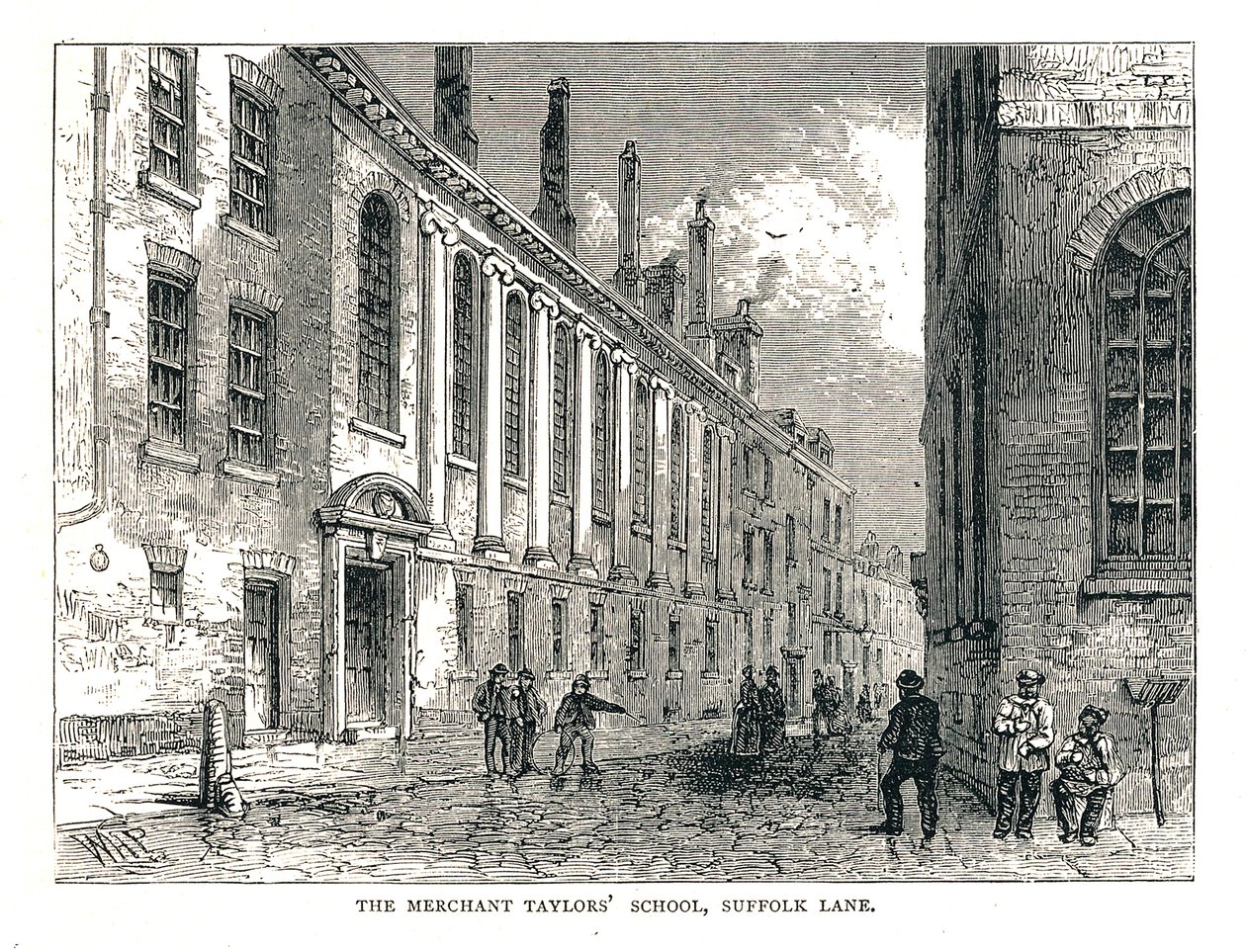 Merchant Taylors School, Suffolk Lane von Walter Thornbury