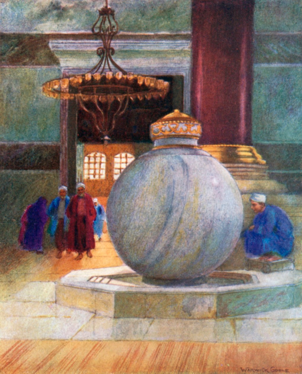 Brunnen in S Sophia von Warwick (after) Goble