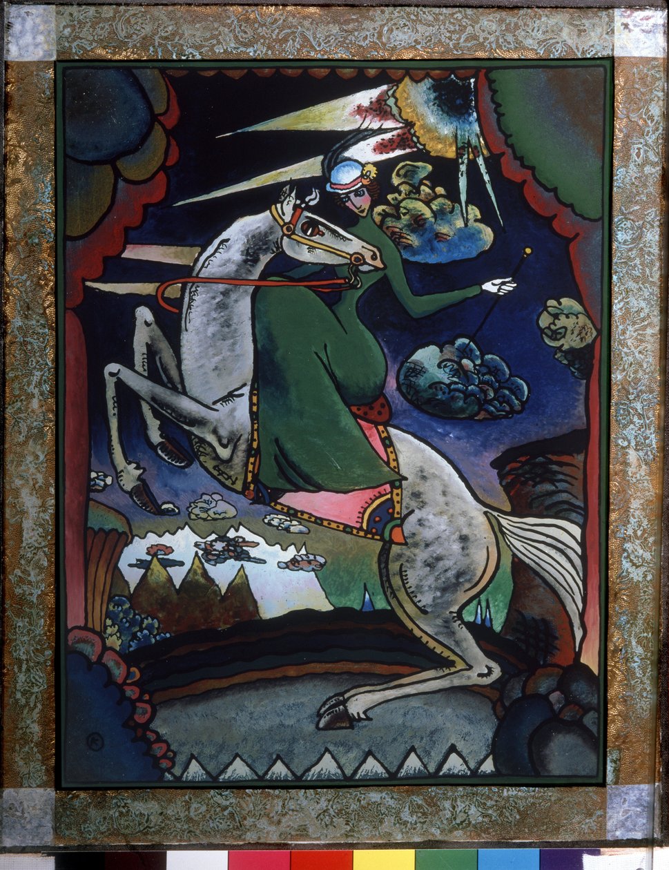 Amazone in den Bergen von Wassily Kandinsky