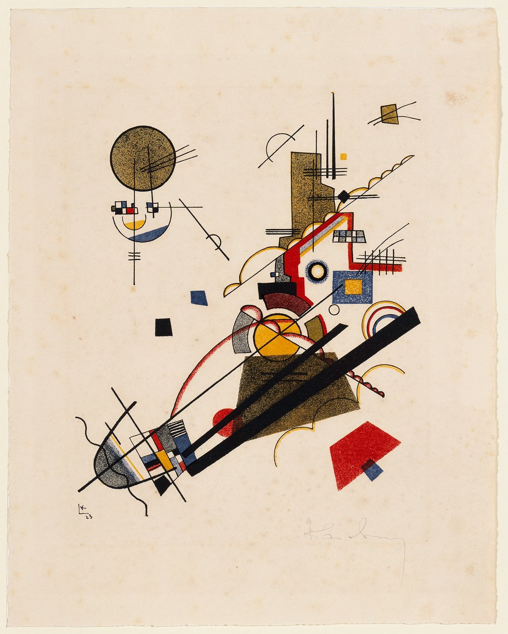 Fröhlicher Aufstieg (aus: Meistermappe des Staatlichen Bauhauses, Blatt 2) von Wassily Kandinsky