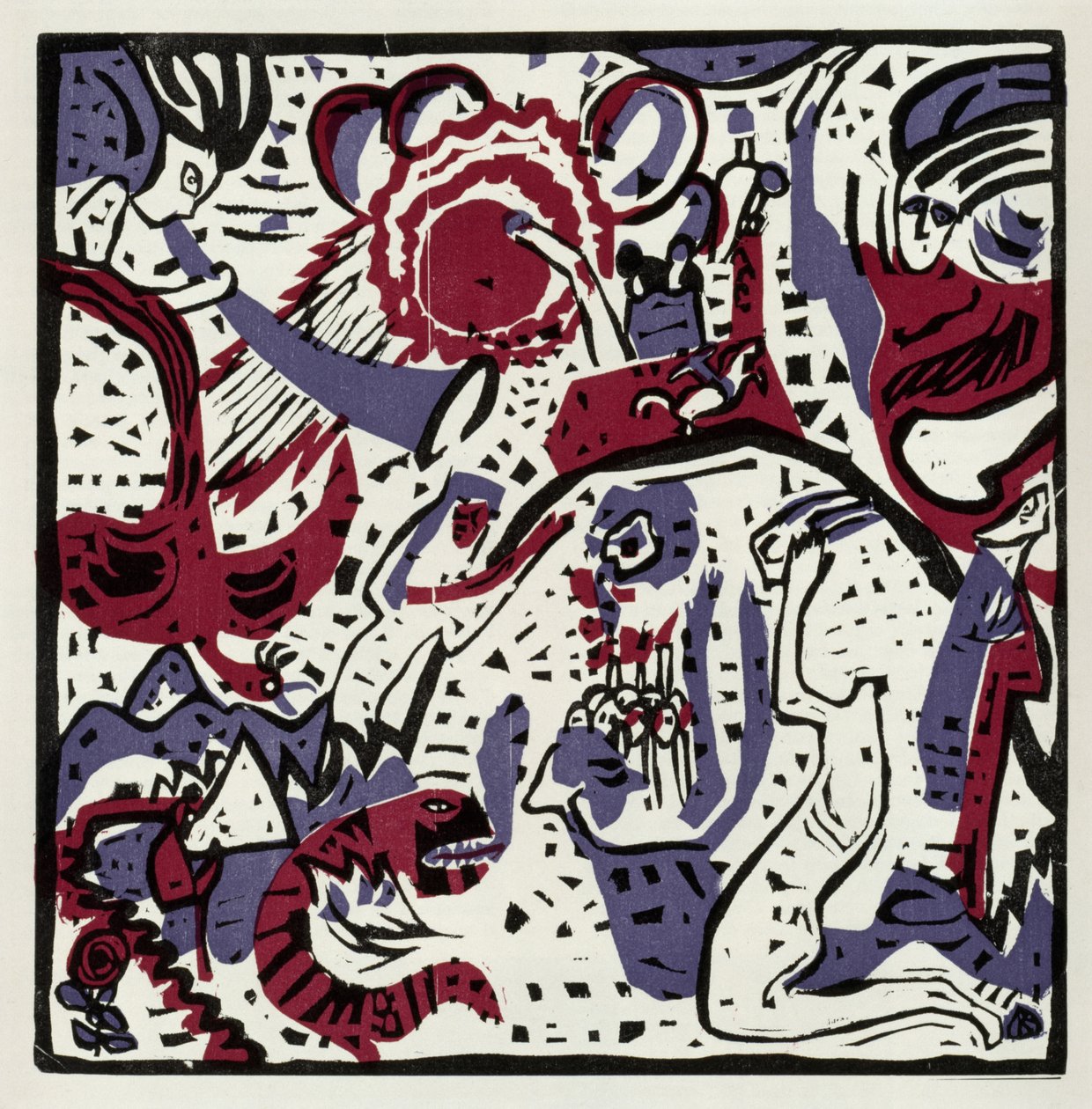 Große Auferstehung (Neudruck in "Derrière le Mirror", 42, 1051) von Wassily Kandinsky