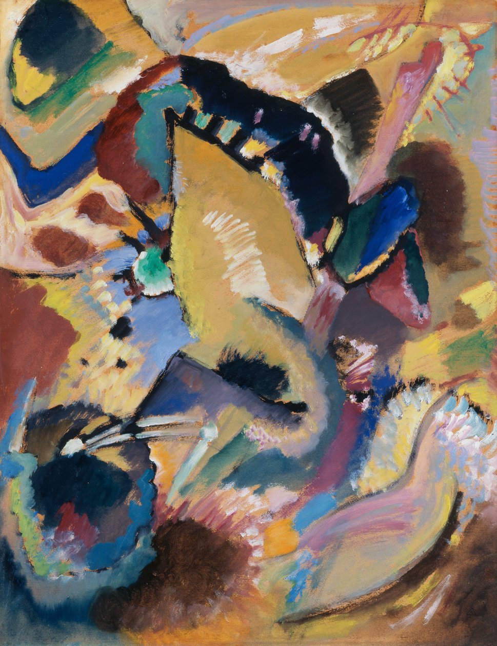 Kleine Studie zu einem Wandbild für Campbell I, Herbst II (?), 1914 von Wassily Kandinsky
