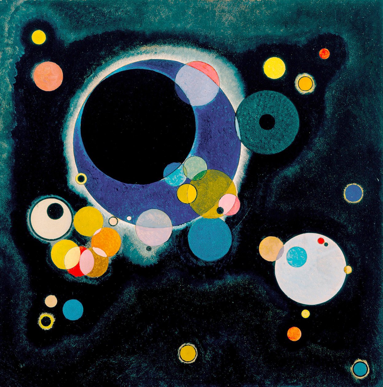 Skizze für mehrere Kreise von Wassily Kandinsky