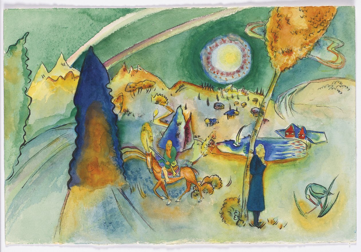 Aquarell für Poul Bjerre von Wassily Kandinsky