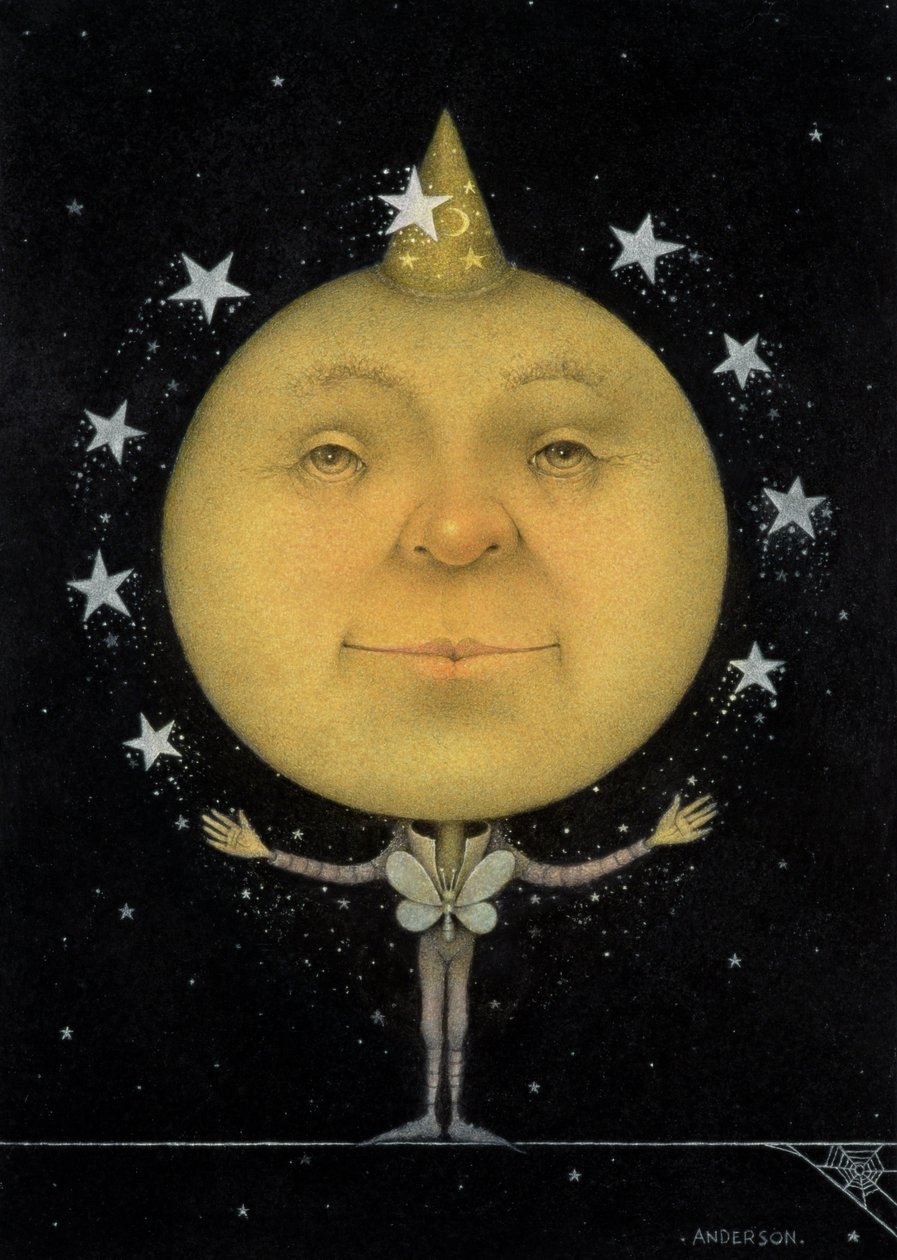 Jonglierender Vollmond von Wayne Anderson