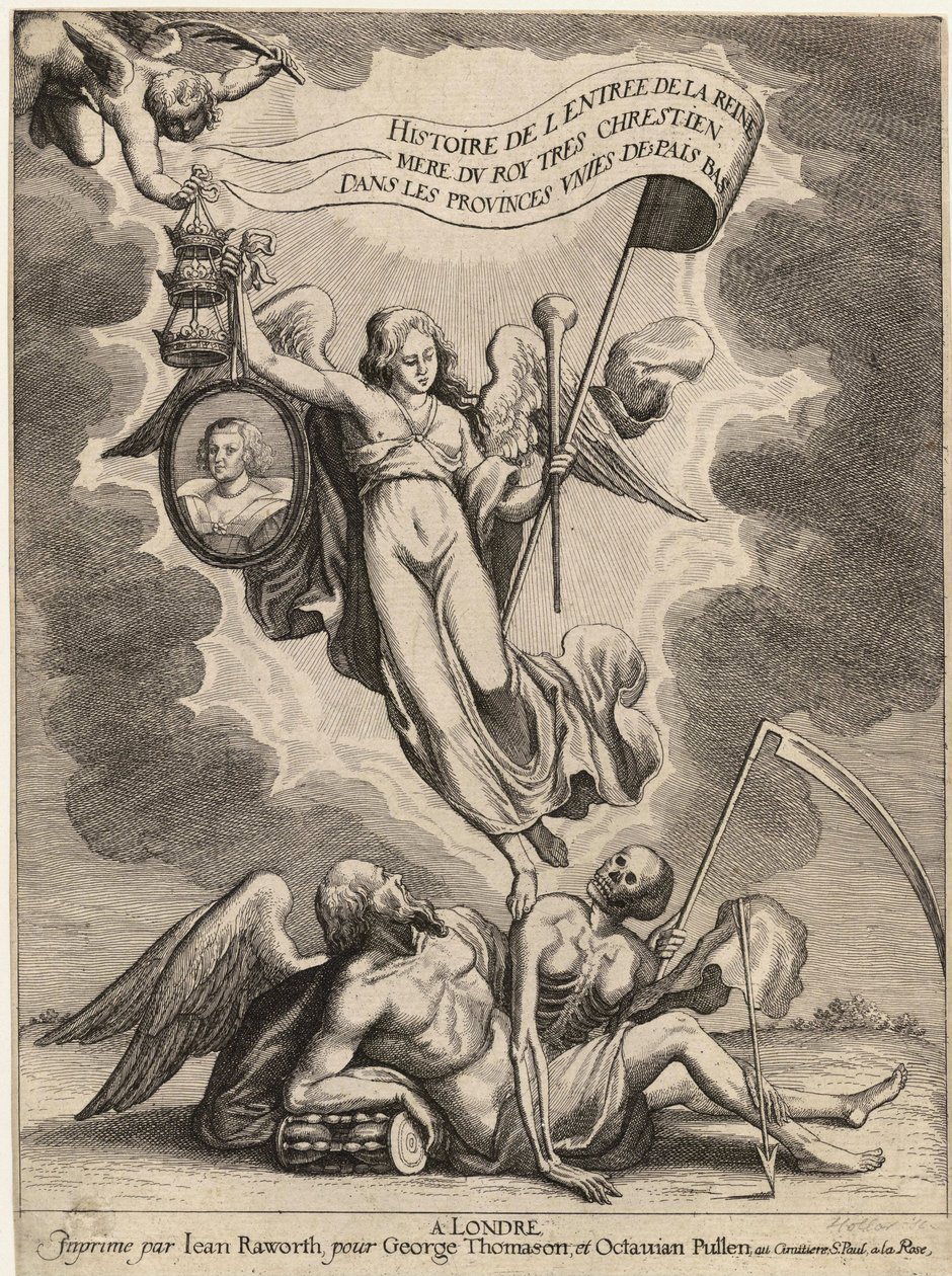 La Serre. Eintritt der Königinmutter in ... die Niederlande. Zustand 2 von Wenceslaus Hollar