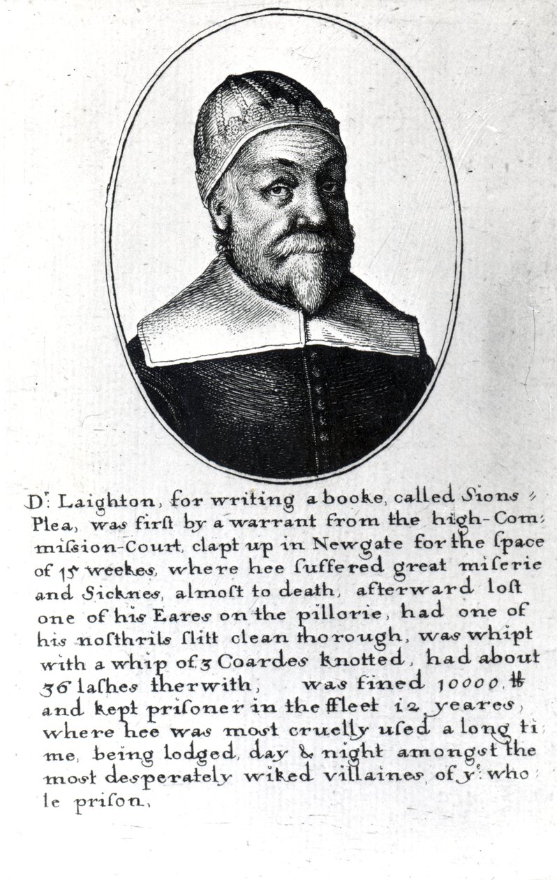 Alexander Leighton, um 1641 von Wenceslaus Hollar
