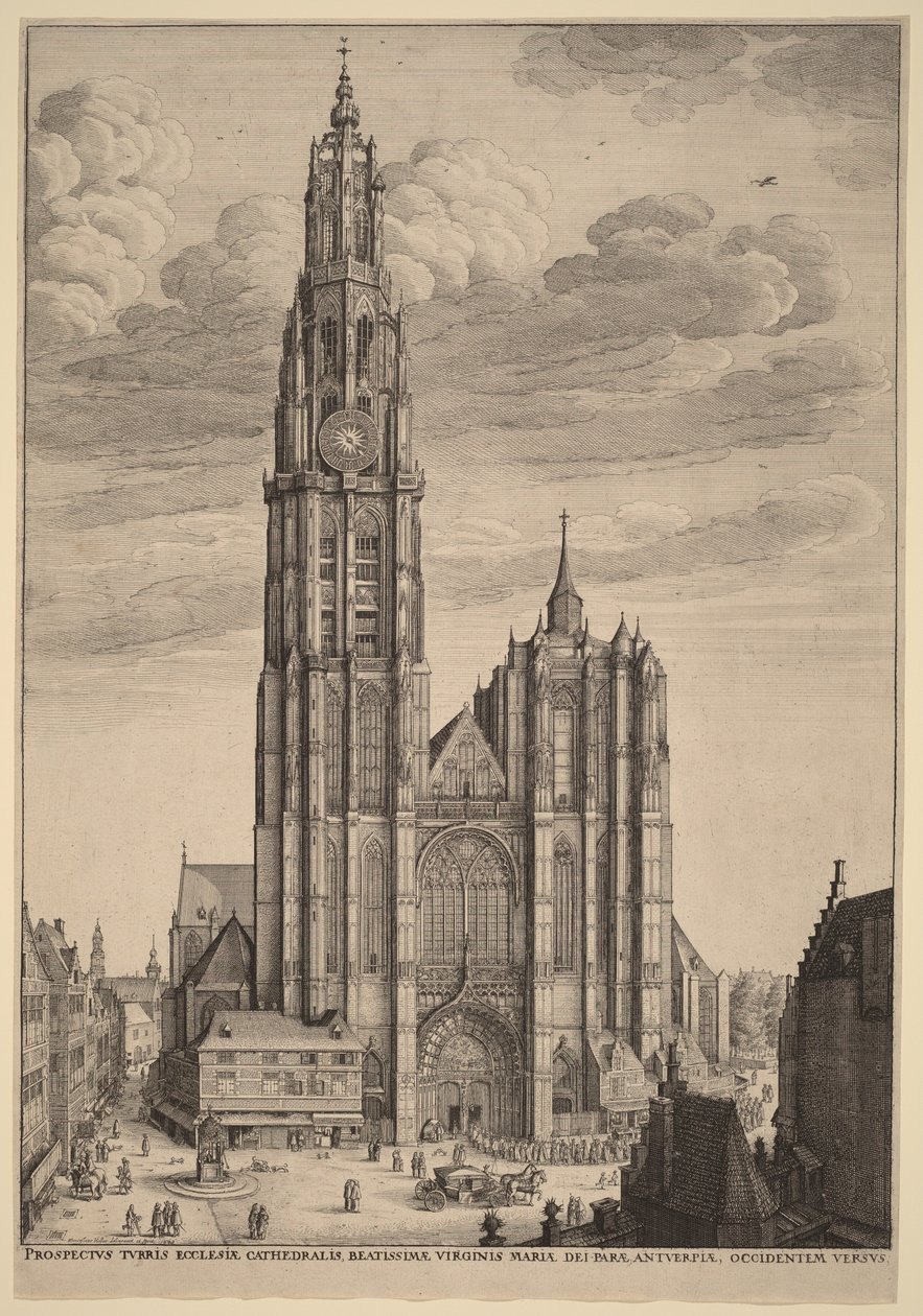 Kathedrale von Antwerpen von Wenceslaus Hollar