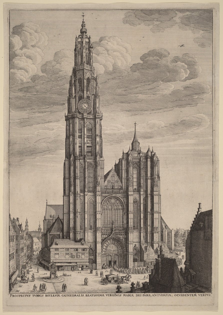 Kathedrale von Antwerpen von Wenceslaus Hollar