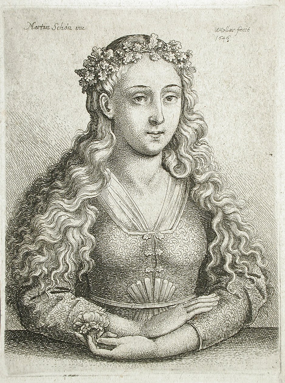Büste einer Frau von Wenceslaus Hollar