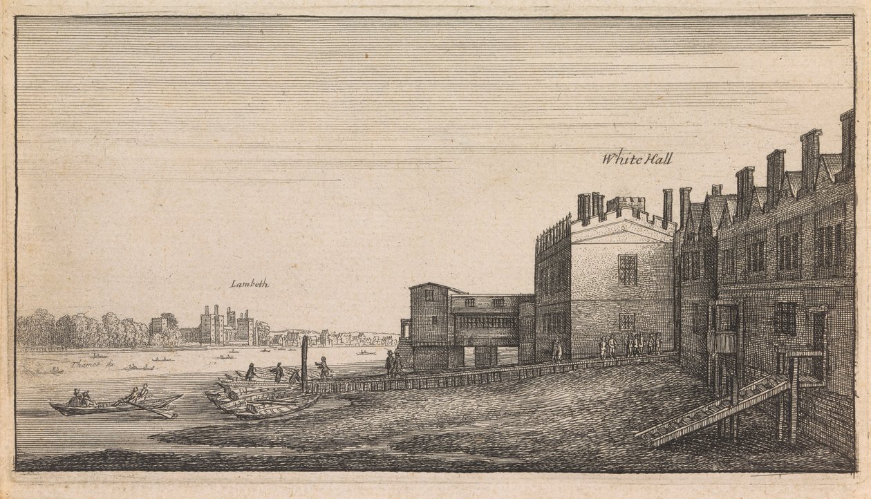Englische Ansichten: Whitehall Lambeth von Wenceslaus Hollar