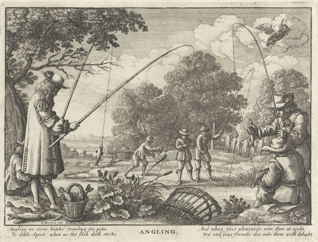 Angeln von Wenceslaus Hollar
