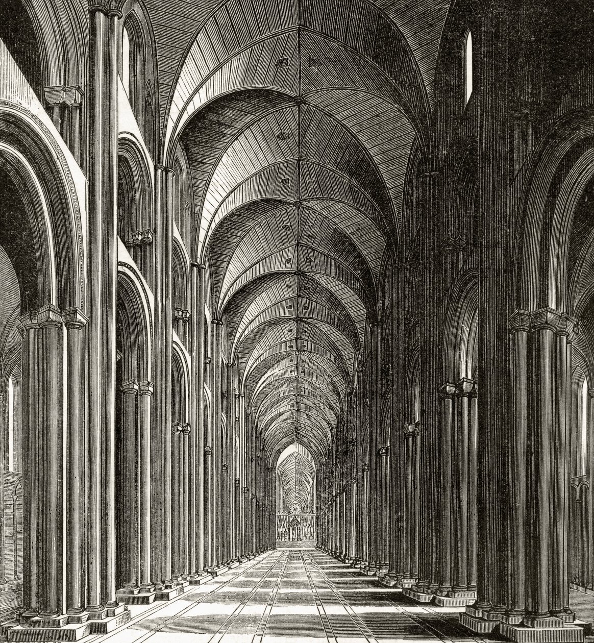 Innenraum des Kirchenschiffs von St. Paul