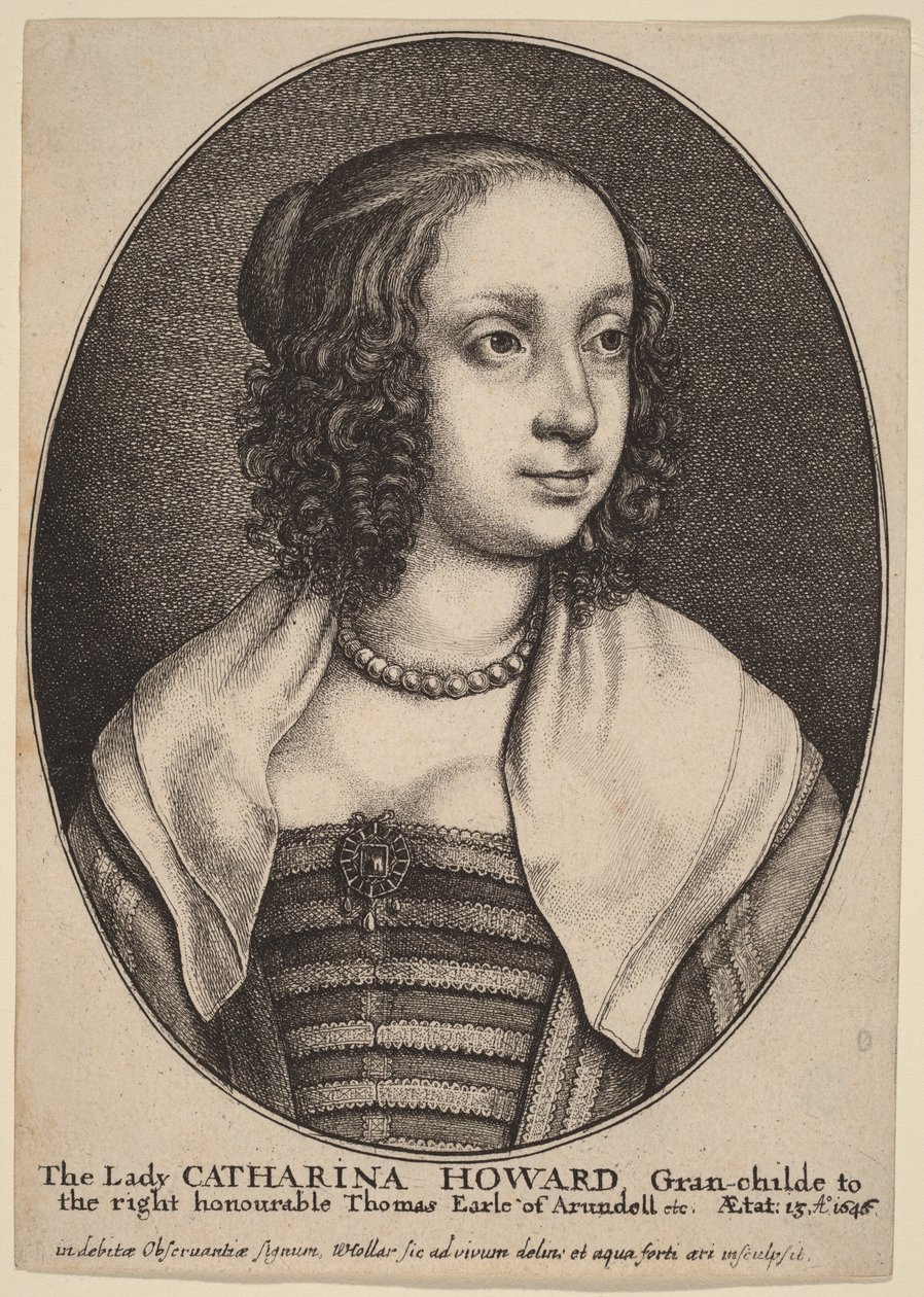 Lady Catherine Howard von Wenceslaus Hollar