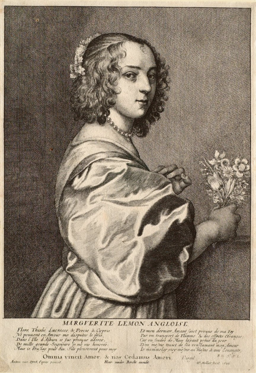 Marguerite Lémon Angloise von Wenceslaus Hollar