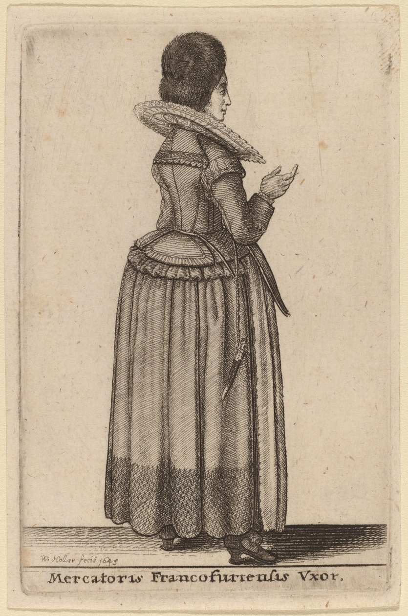Mercatoris Francofurtensis Ehefrau von Wenceslaus Hollar