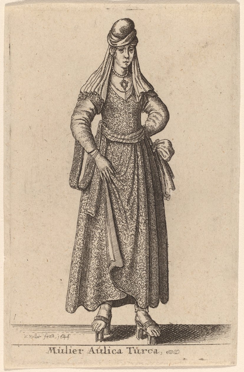 Mulier Aulica Turca von Wenceslaus Hollar