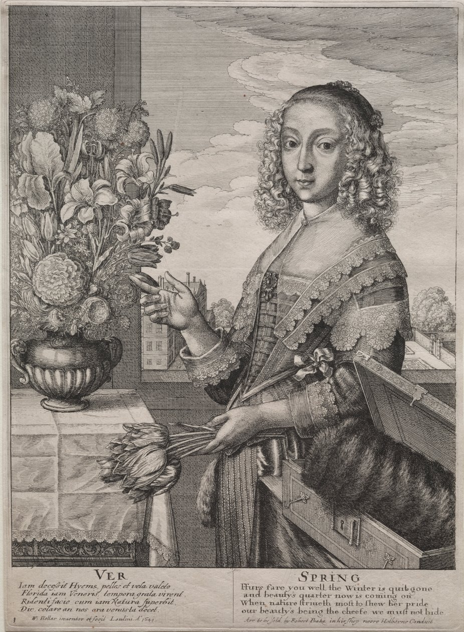 Die vier Jahreszeiten: Frühling von Wenceslaus Hollar