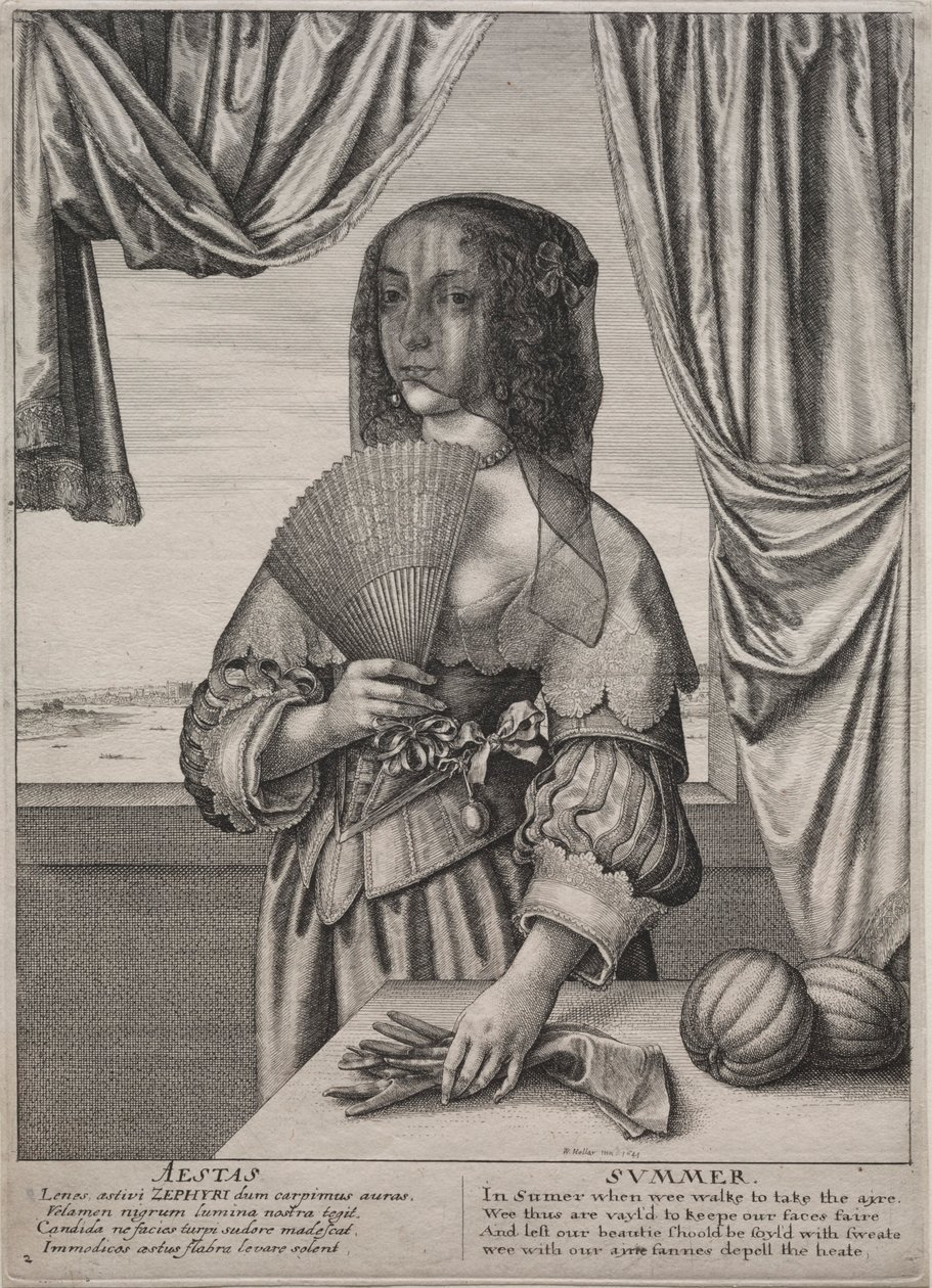 Die vier Jahreszeiten: Sommer, 1641 von Wenceslaus Hollar