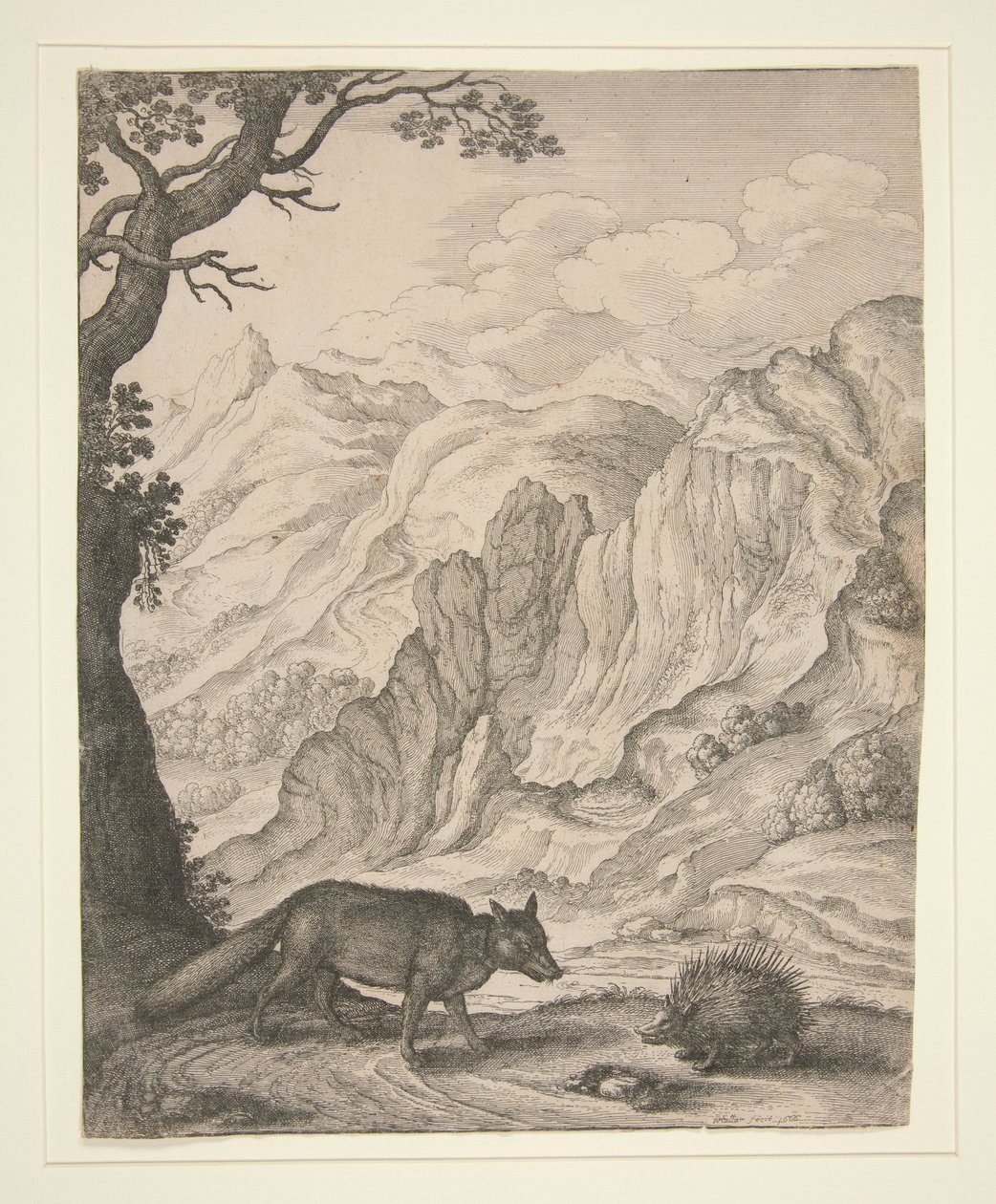 Der Fuchs und das Stachelschwein, aus dem Buch Aesopic