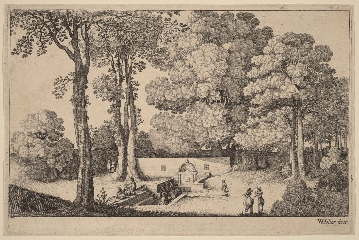 Die Mineralquelle von Wenceslaus Hollar